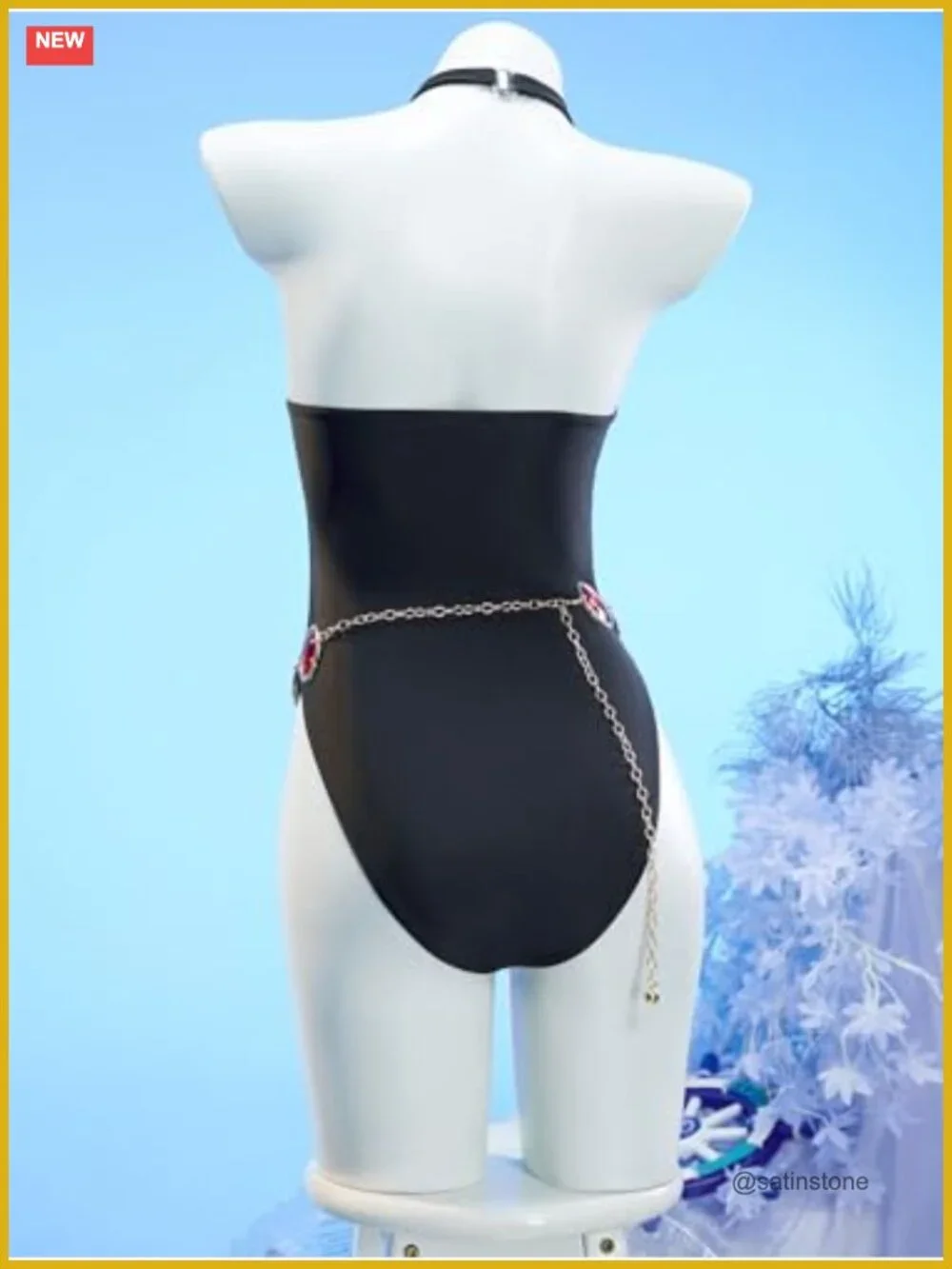 One Piece Swimsuit with Hooded Cape Cover Up Cosplay Bathing Suit